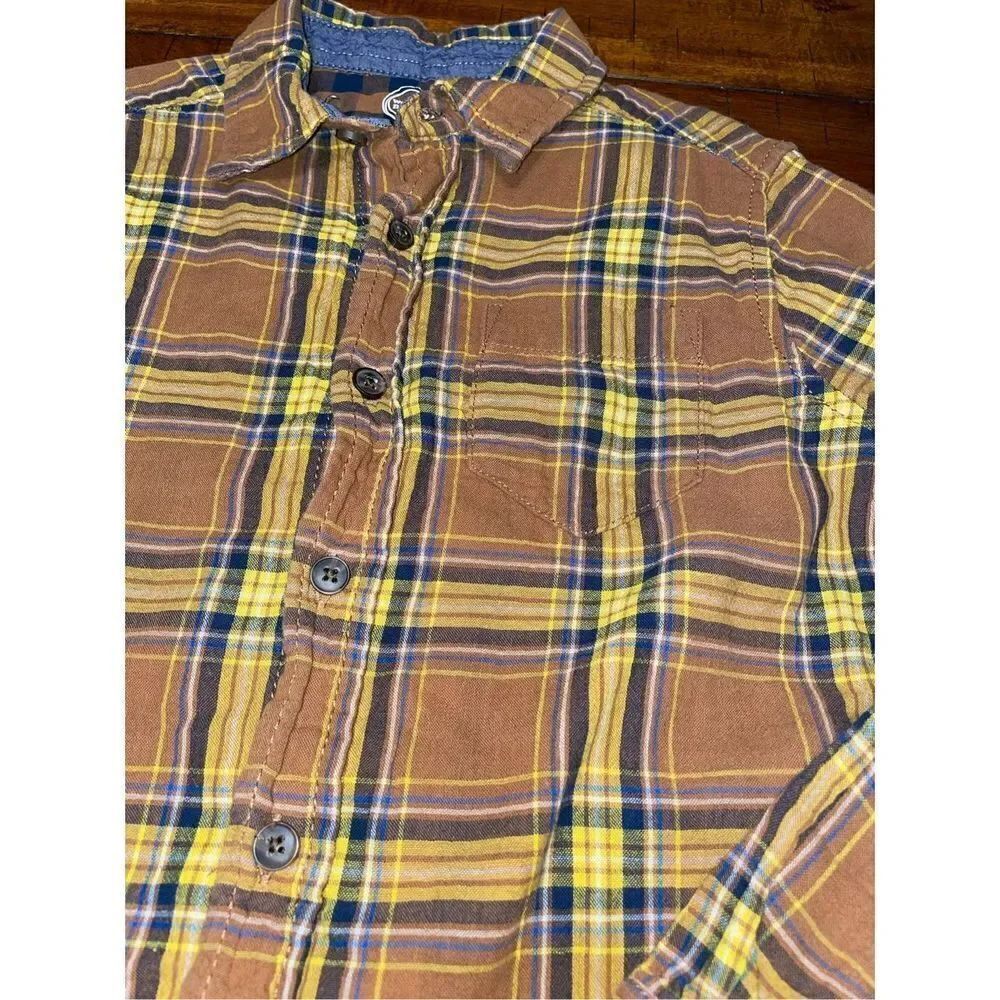 Wonder Nation Kids Plaid Button Up - Picture 2 of 5